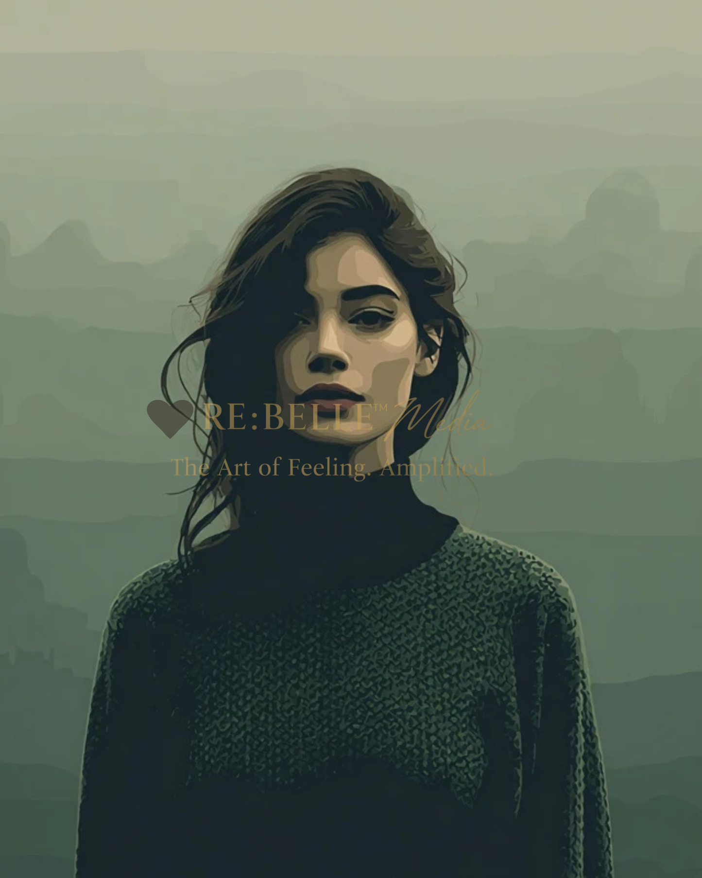 GREEN HUSH™ Curated A2 Art Print Bundle — 8 Digital Downloads