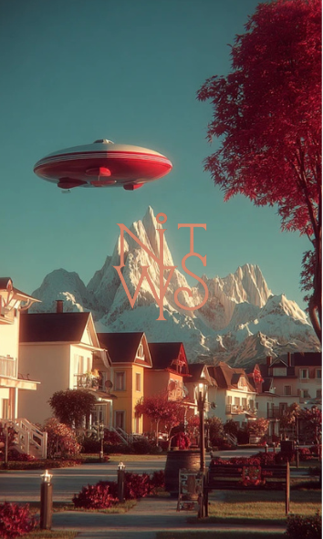 "Americana Dreamscapes: Eine Reise in Rot & Türkis" – Sofortiger Digitaler Kunstdruck