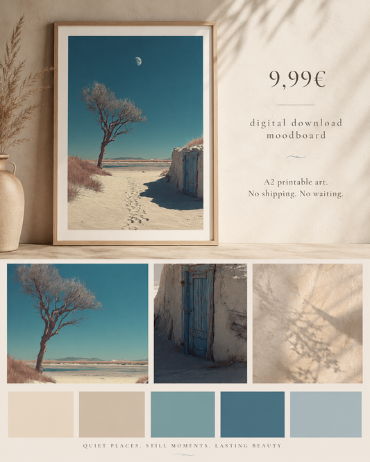 Kleiner Strand. Große Erinnerung. A2 Poster Download