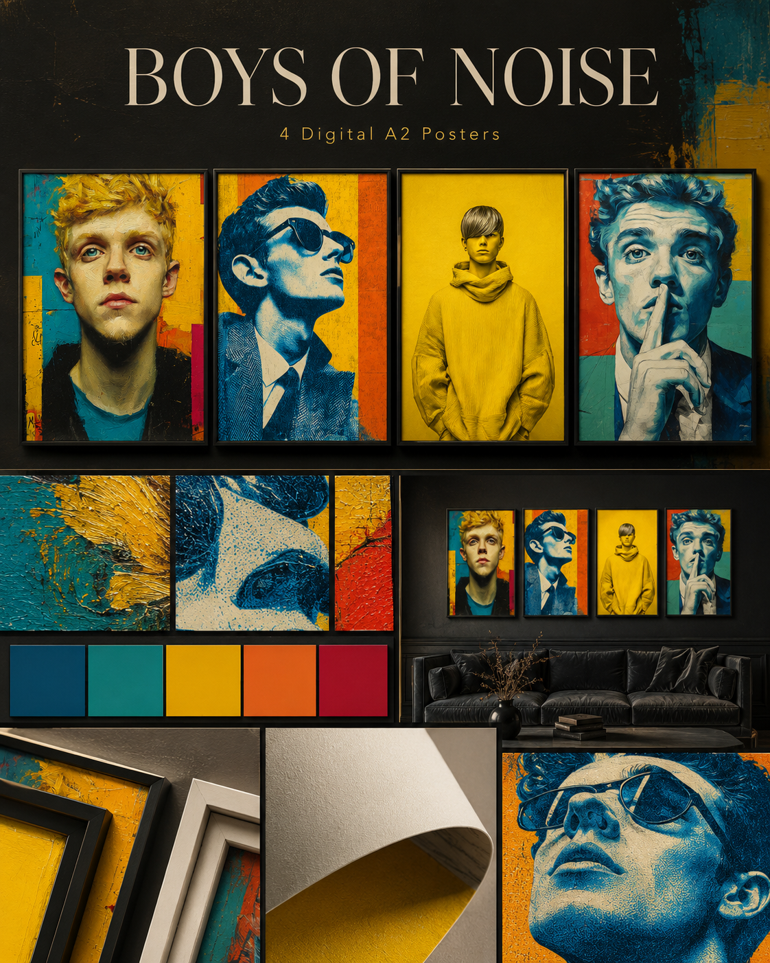 BOYS OF NOISE – Digital Wall Art Set