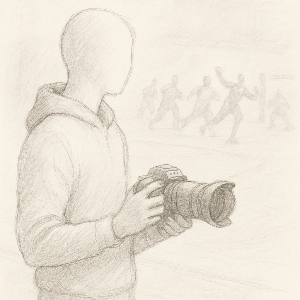 Handball-Fotografen Kunstwerk