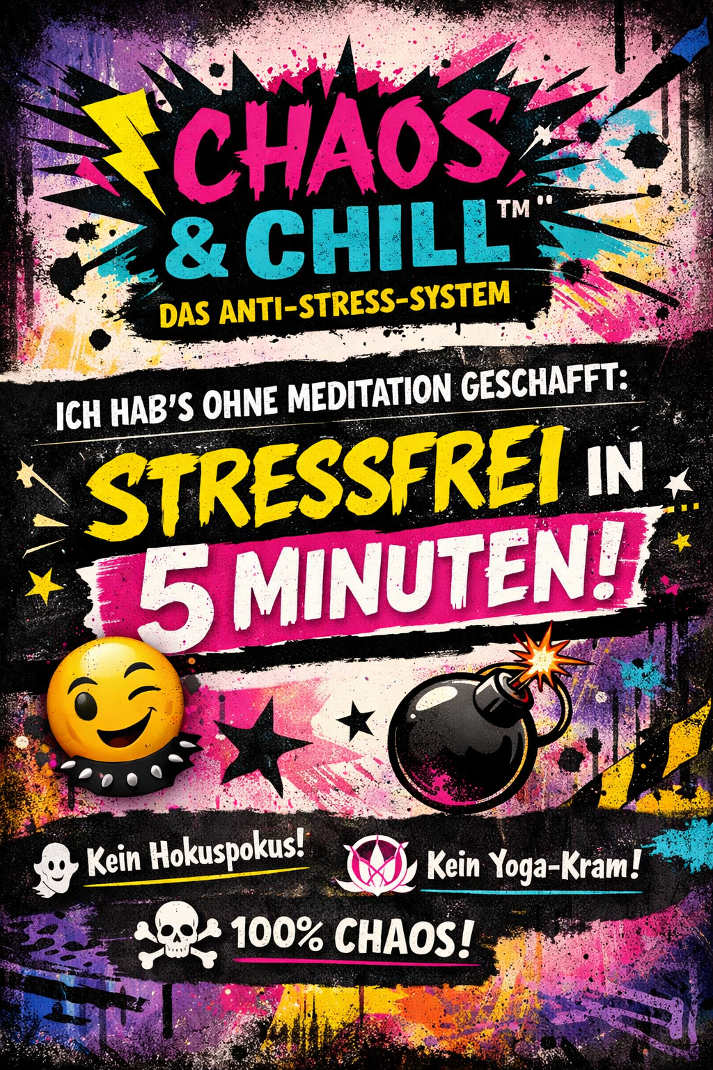 THE WILD MIND APP™ – Das verrückteste & bunteste Selbstcoaching-Abenteuer aller Zeiten„Nichts verändert dich schneller als eine Frage, die dich trifft. Und hier warten über 100 davon.“