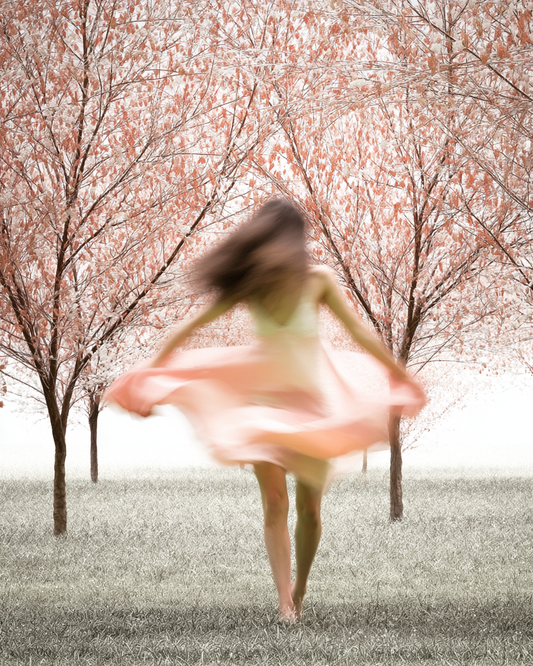 Blush Silence – Zarte Bewegung im Rosé | A2 Printable Poster Download Ein Moment zwischen Bewegung und Stille. Weich. Fließend. Fast nicht greifbar – und genau deshalb so stark. Dieses Poster bringt Ruhe, ohne leise zu sein.