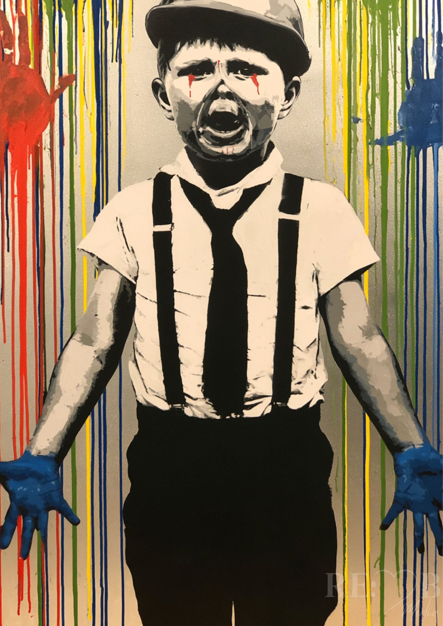Banksy-Inspired Bundle – Stille Rebellion & verlorene Unschuld | 19 A2 Poster Set Nicht laut. Aber unmöglich zu übersehen. Dieses Bundle zeigt, was passiert, wenn Kunst nicht gefallen will – sondern trifft.