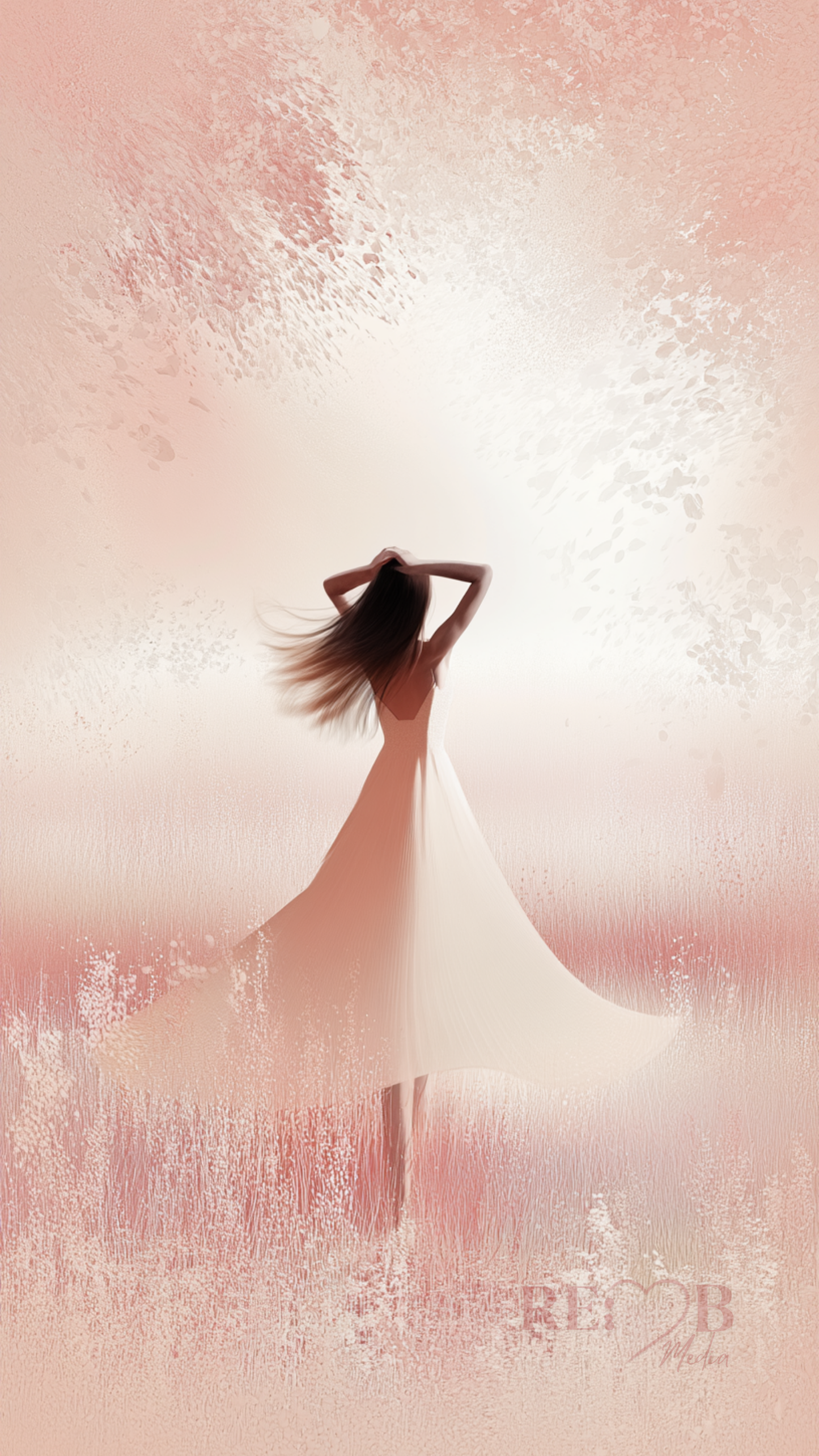 VEIL OF CALM – Soft Aesthetic Wallpaper Download 🖤