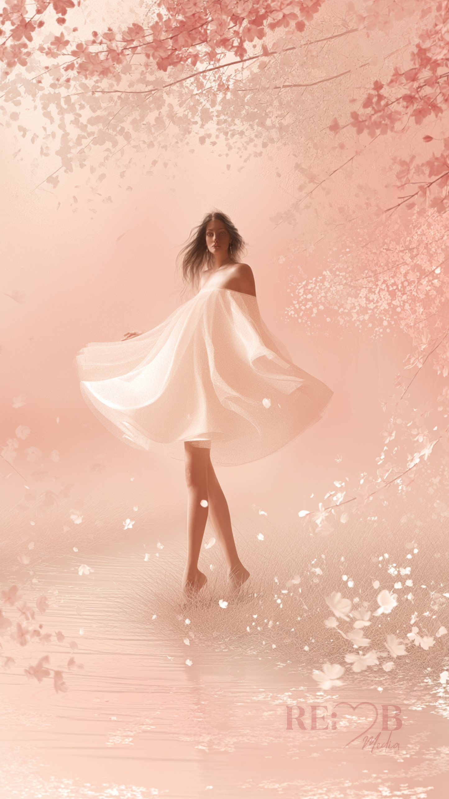 VEIL OF CALM – Soft Aesthetic Wallpaper Download 🖤