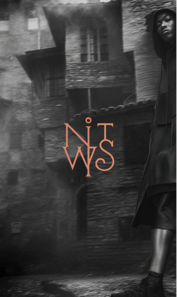 "Ashen Horizon: Mode am Rande der Zeit" – Digitaler Kunstdruck