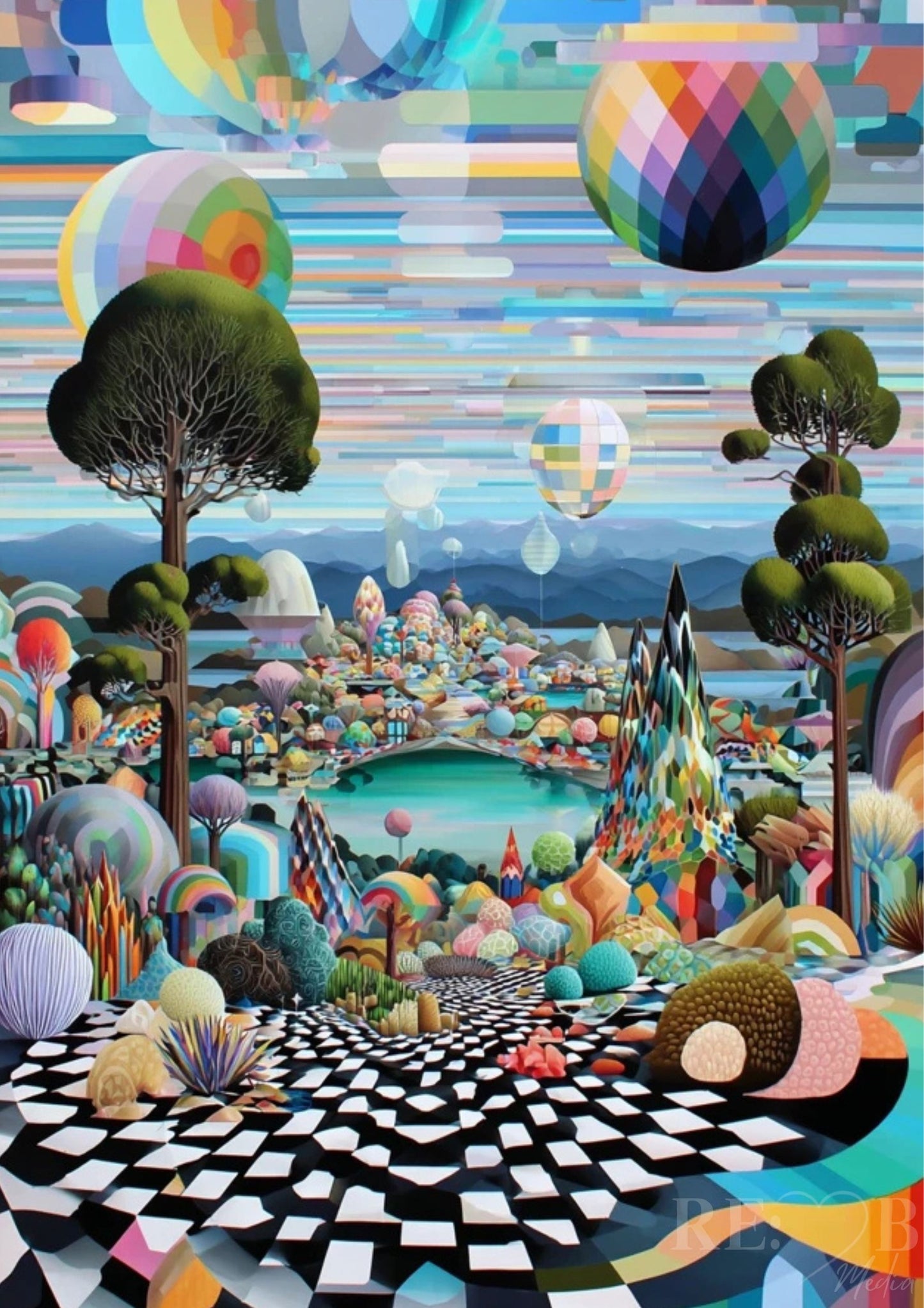 Chromatic Realities – Surreale Geometrie Poster Bundle | 8 Kunstwerke A2 Download Nicht alles ist sichtbar. Aber alles ist spürbar. Dieses Bundle verändert nicht deinen Raum. Es verändert, wie du ihn wahrnimmst.