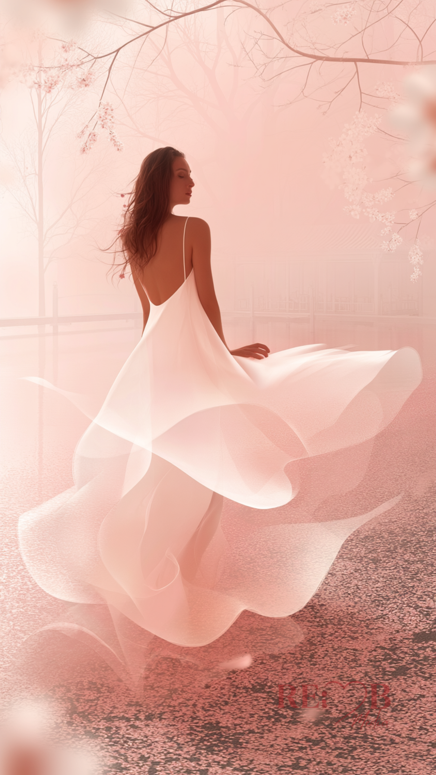VEIL OF CALM – Soft Aesthetic Wallpaper Download 🖤