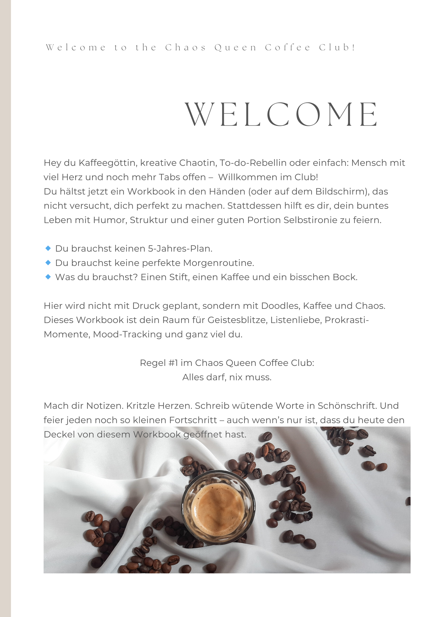 Kaffee. Chaos. Klarheit. – Dein Workbook für unperfekte Planung mit Persönlichkeit