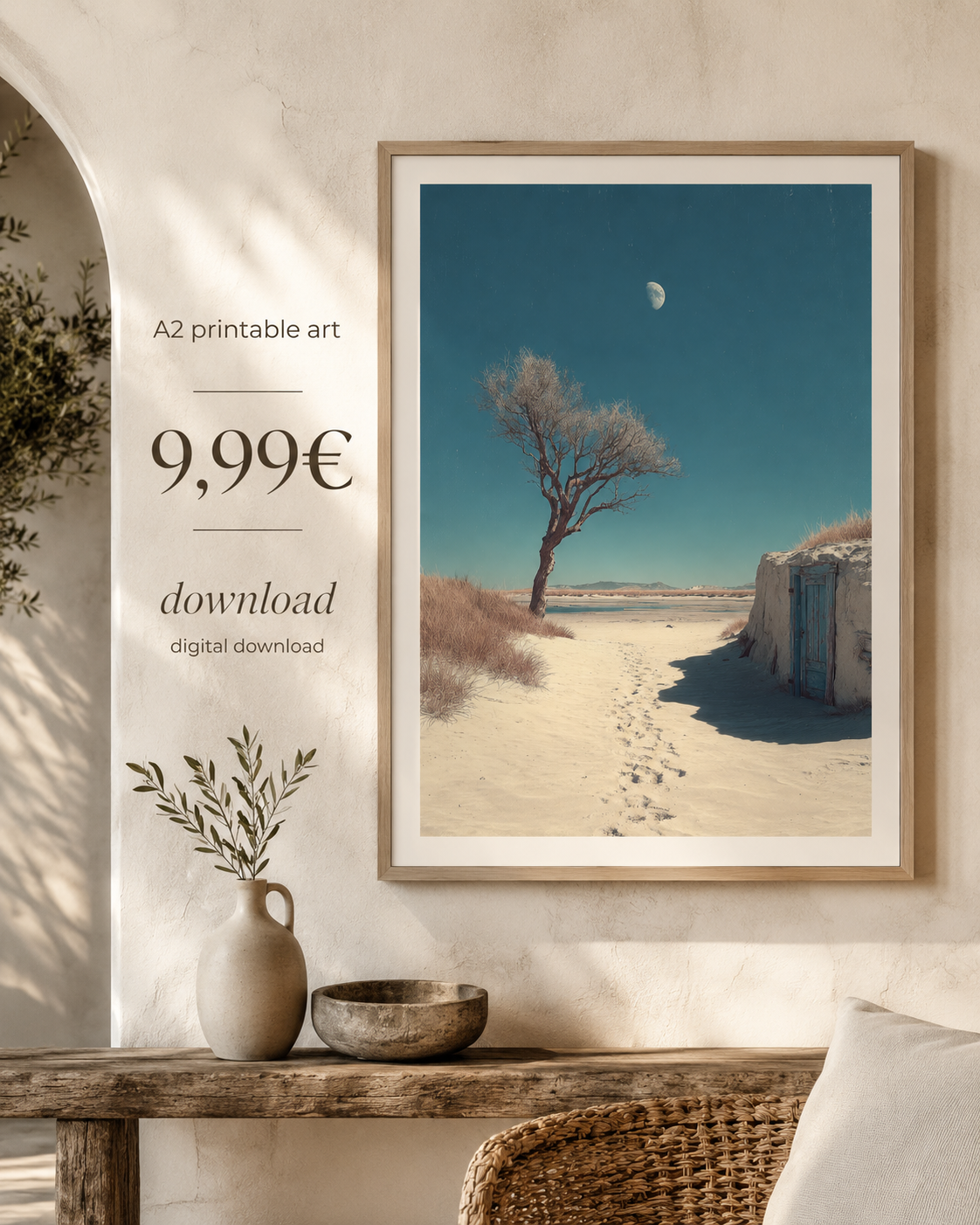 Kleiner Strand. Große Erinnerung. A2 Poster Download