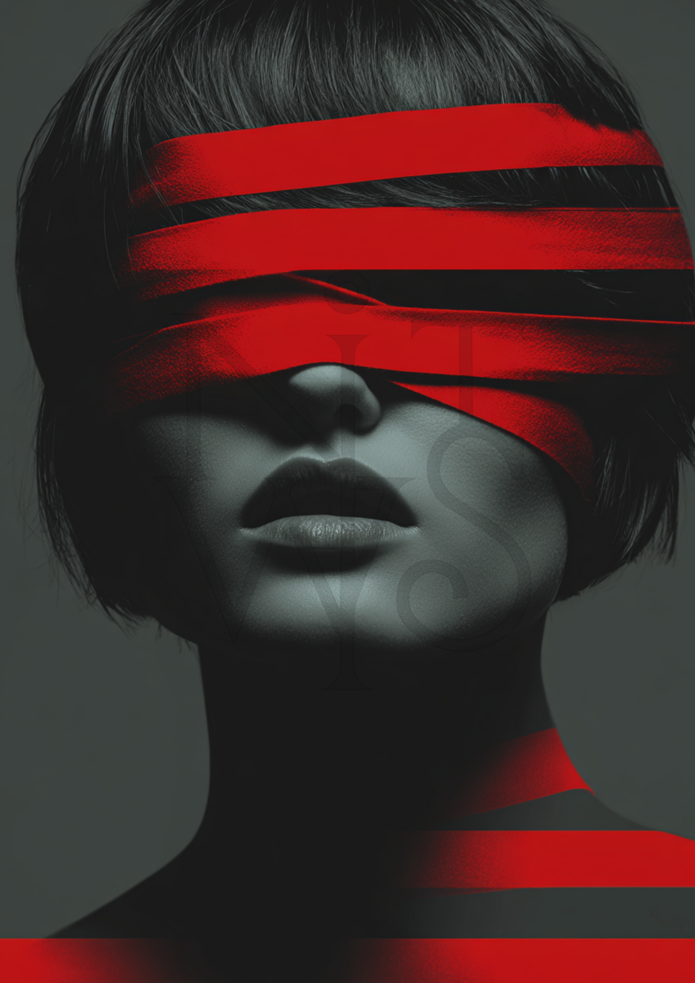 🖤 RE:BELLE™ BLINDFOLD Blind Vision – Red Ribbon