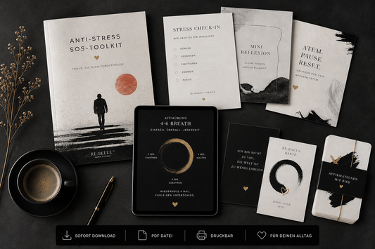 🖤 Sag. Nein. Jetzt. – Dein Anti-Stress-SOS-Toolkit (PDF zum Ausdrucken + QR-Sounds) ANTI-STRESS SOS TOOLKIT – Printable Workbook für Klarheit, Grenzen & Nervensystem Reset