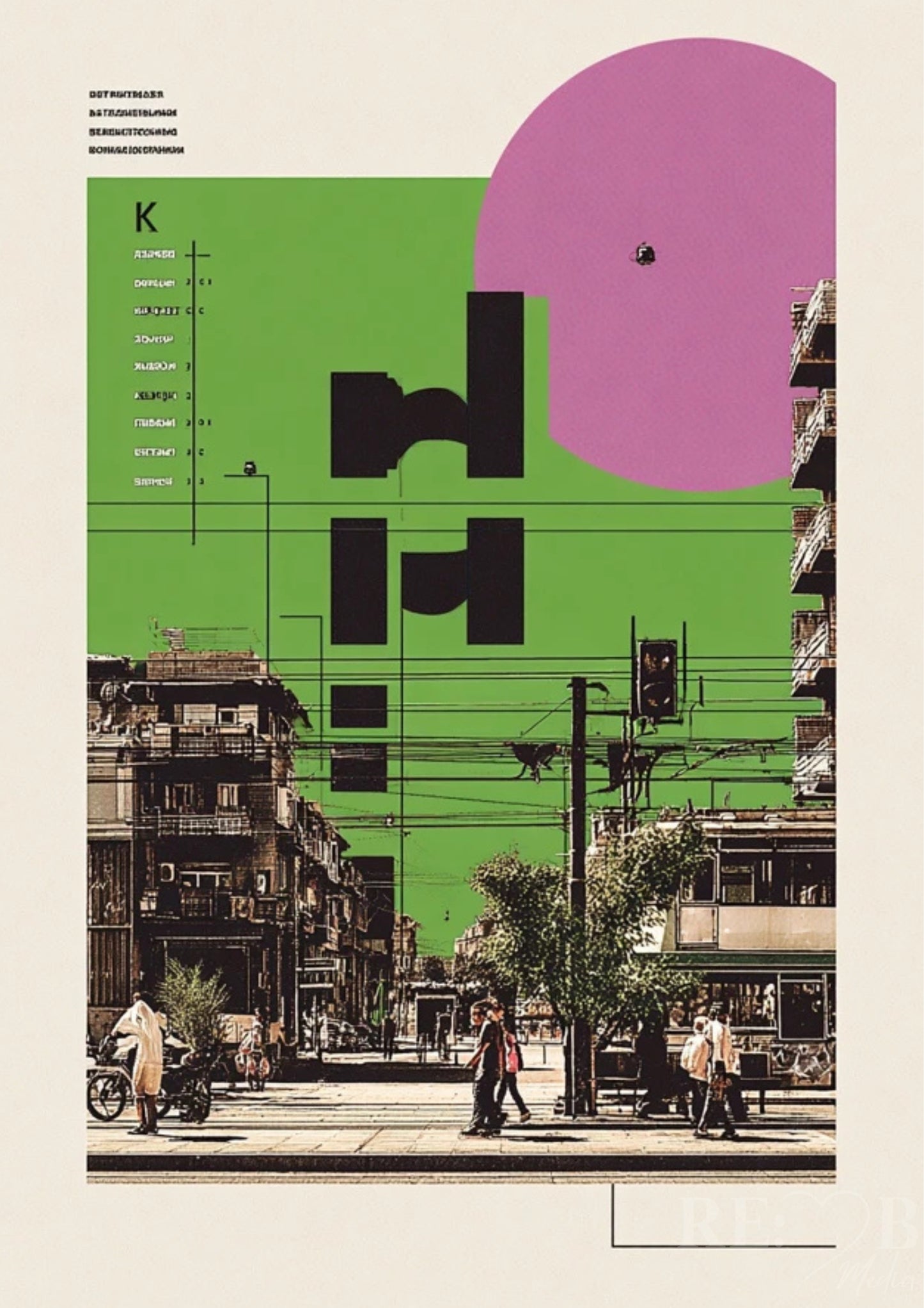 NEON INSTINCT Brutalist Nature & Graphic Silence Diese Serie wirkt wie Architektur für Gedanken. Zwischen Neon-Grün, staubigem Rosé und roher Struktur entsteht kein Dekor — sondern Spannung.