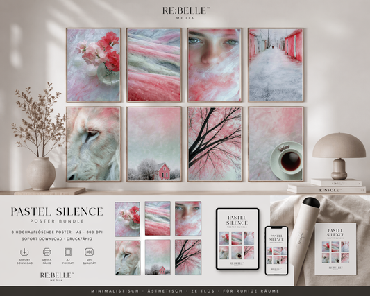 Pastel Silence – A2 Poster Bundle (8 Motive)