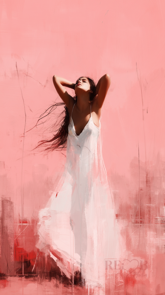 VEIL OF CALM – Soft Aesthetic Wallpaper Download 🖤