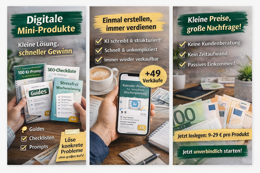 Digitale Mini-Produkte (Guides, Checklisten, Prompts)