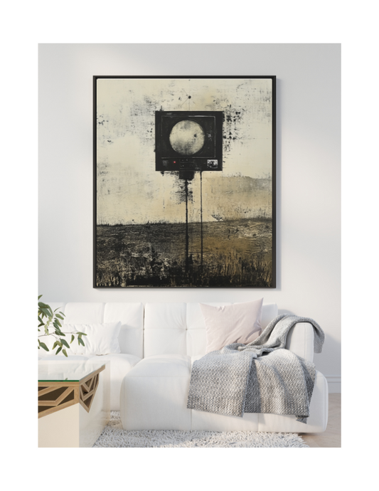 „Kein Empfang“ – Surreales Digitalposter (Download)