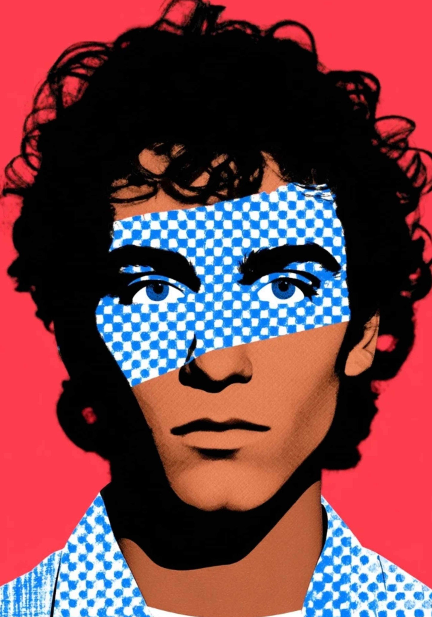 POP NOISE – Cyan Red Halftone Poster Bundle | A2 Digitale Wandkunst Set (8 Motive)