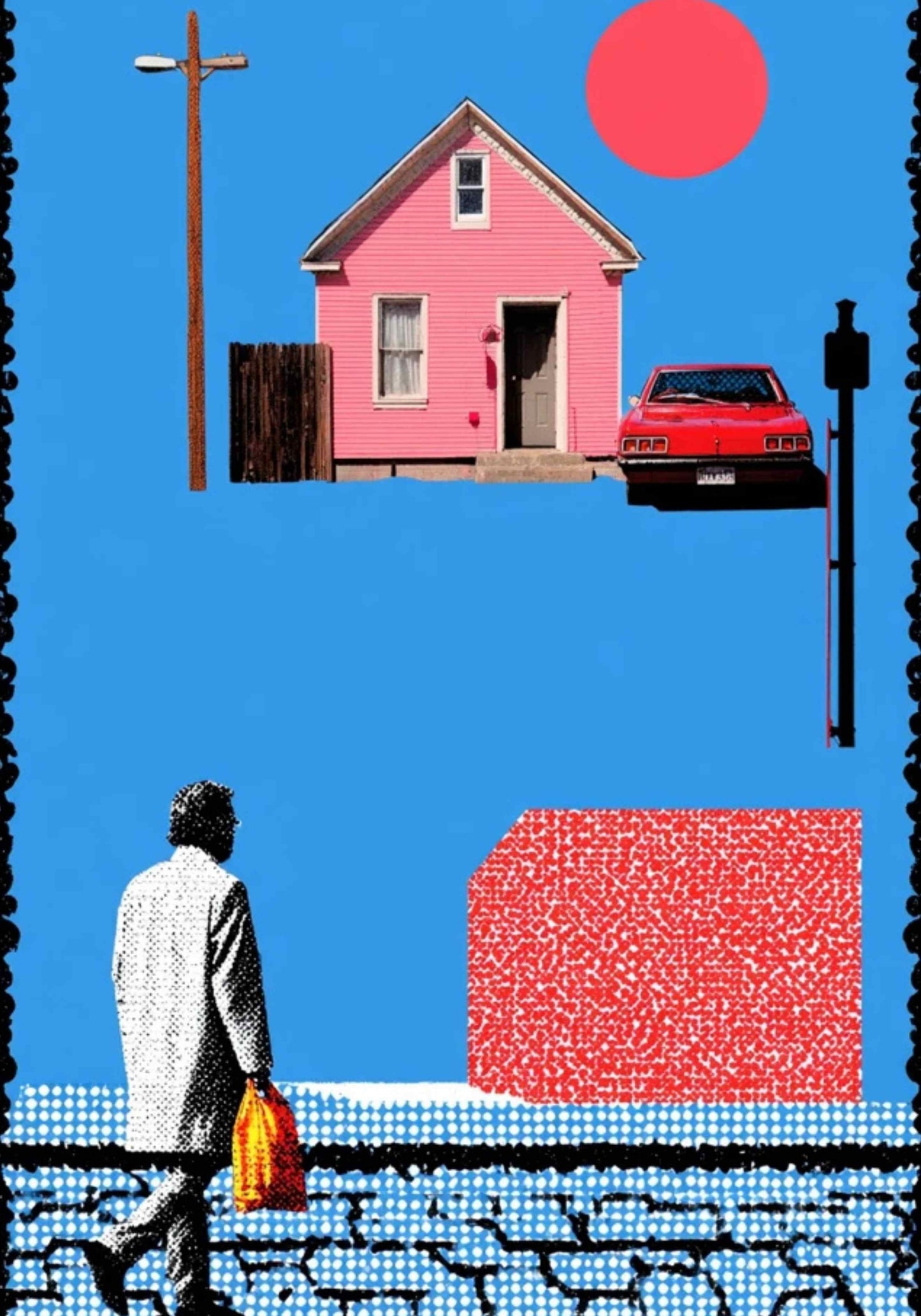 POP NOISE – Cyan Red Halftone Poster Bundle | A2 Digitale Wandkunst Set (8 Motive)