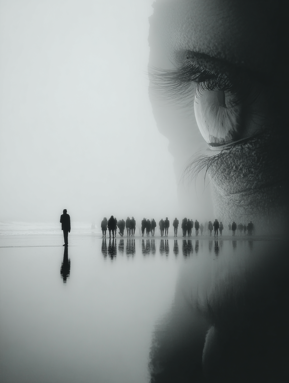 THE GAZE – Silent Observer Series | Digitale Wandkunst A2 als Printable Poster