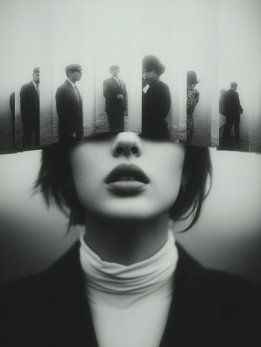 THE GAZE – Silent Observer Series | Digitale Wandkunst A2 als Printable Poster