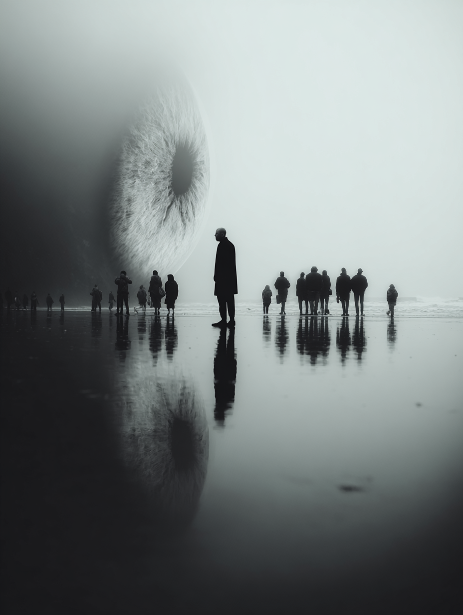 THE GAZE – Silent Observer Series | Digitale Wandkunst A2 als Printable Poster