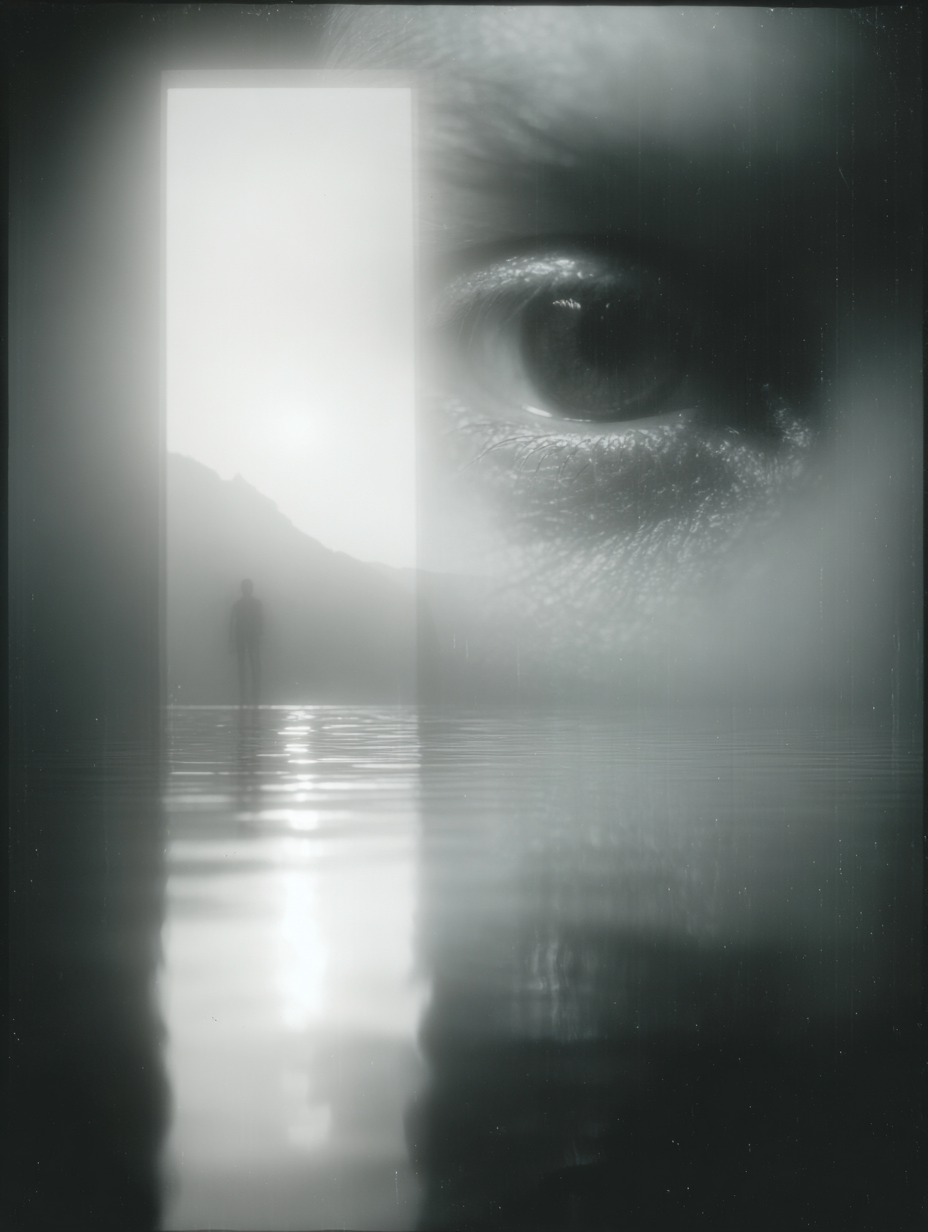 THE GAZE – Silent Observer Series | Digitale Wandkunst A2 als Printable Poster