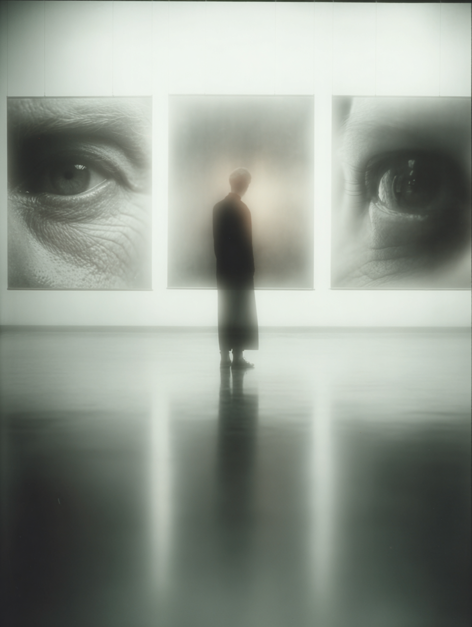 THE GAZE – Silent Observer Series | Digitale Wandkunst A2 als Printable Poster