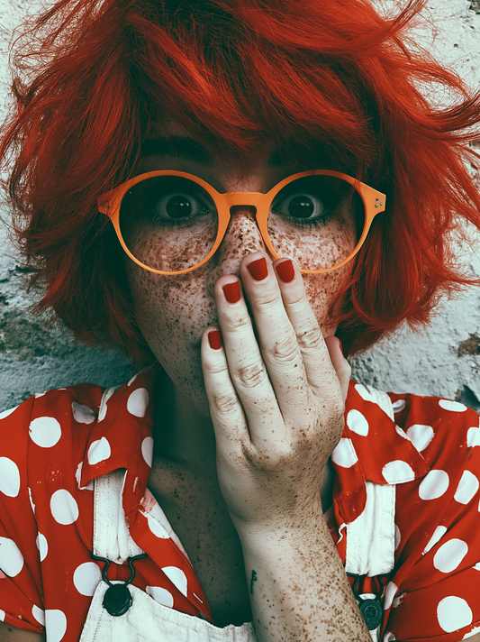 Freckled Shock – Digital Pop Art Poster