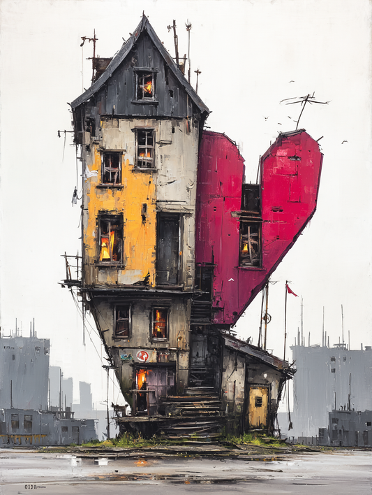 Heart Shelter – Digitale Wandkunst Download