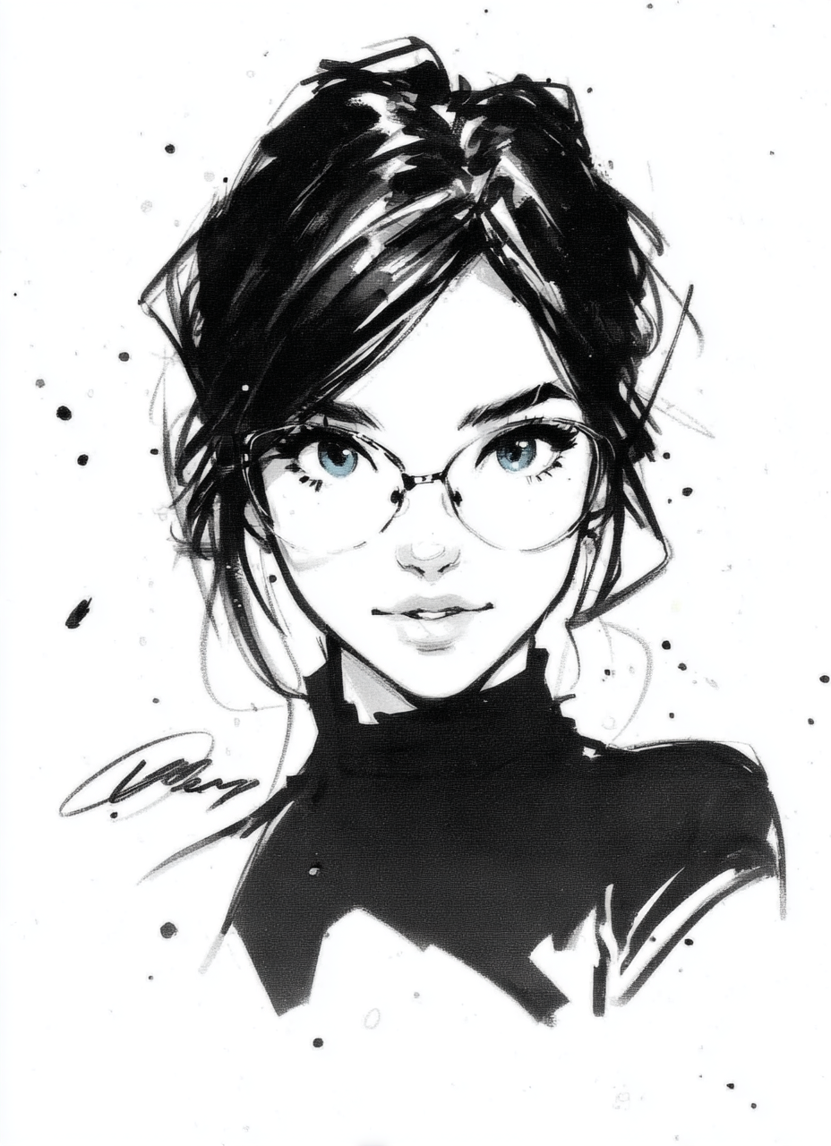 Ink Muse Collection – Printable Wall Art A2 Vier Gesichter. Vier Haltungen. Zwischen Tusche, Blicken und stiller Rebellion entsteht eine Serie, die weniger dekoriert als definiert.