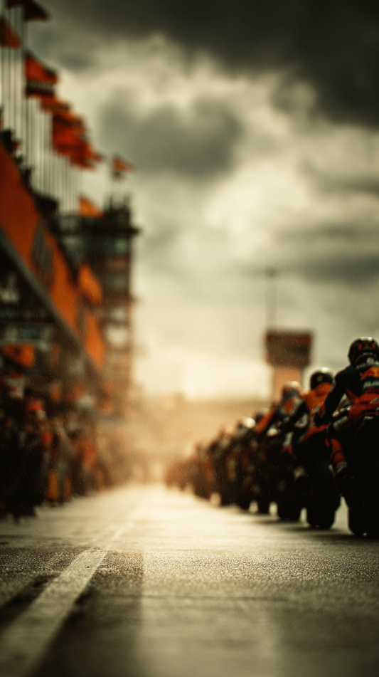 BEFORE THE LIGHTS™ – Cinematic Motorsport Wall Art | A2 Printable Poster