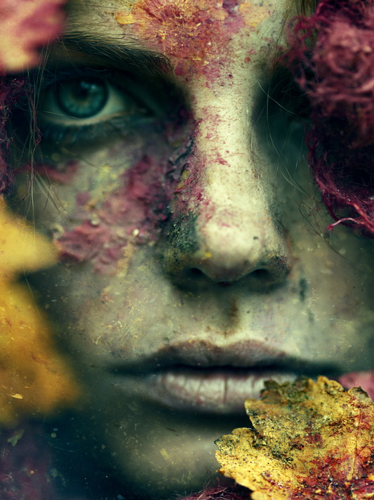 FOREST VEIL – Dark Editorial Portrait Printable Wall Art A2
