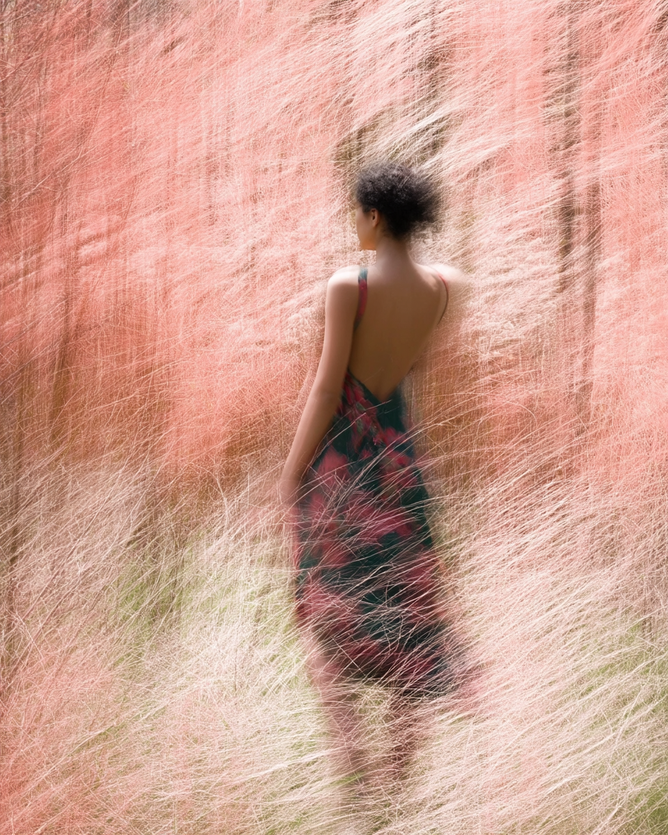 Blush Silence – Zarte Bewegung im Rosé | A2 Printable Poster Download Ein Moment zwischen Bewegung und Stille. Weich. Fließend. Fast nicht greifbar – und genau deshalb so stark. Dieses Poster bringt Ruhe, ohne leise zu sein.