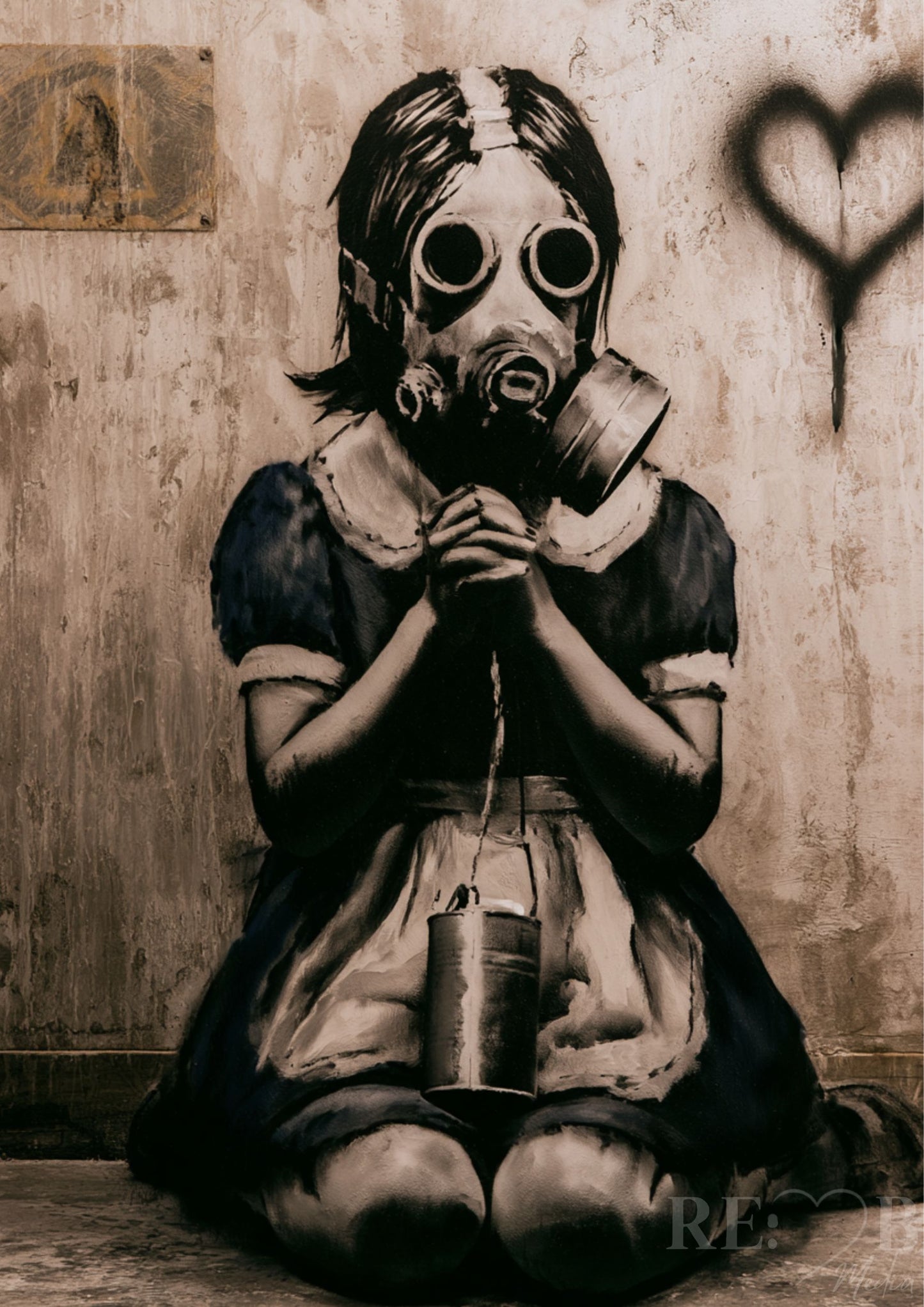 Banksy-Inspired Bundle – Stille Rebellion & verlorene Unschuld | 19 A2 Poster Set Nicht laut. Aber unmöglich zu übersehen. Dieses Bundle zeigt, was passiert, wenn Kunst nicht gefallen will – sondern trifft.