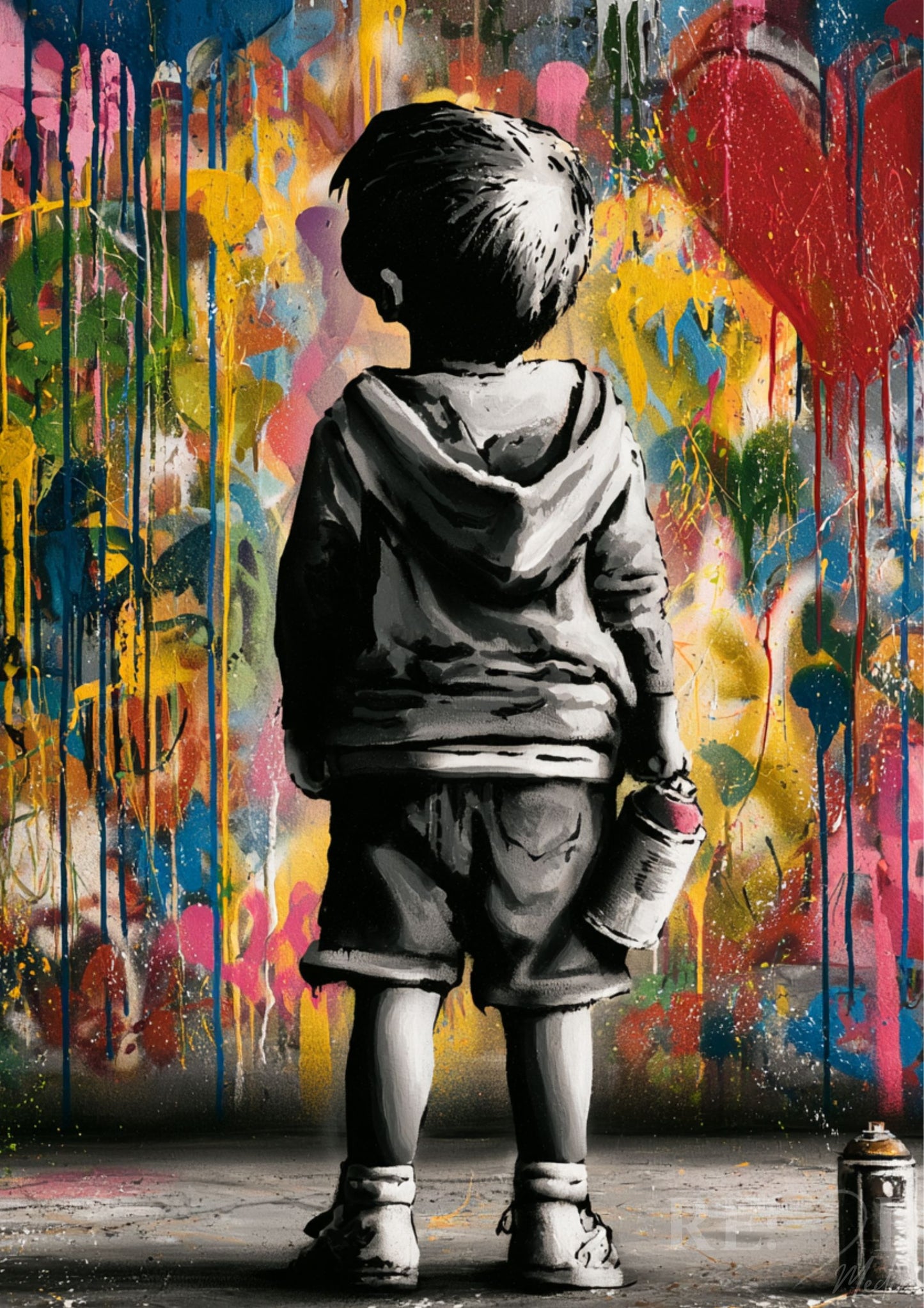 Banksy-Inspired Bundle – Stille Rebellion & verlorene Unschuld | 19 A2 Poster Set Nicht laut. Aber unmöglich zu übersehen. Dieses Bundle zeigt, was passiert, wenn Kunst nicht gefallen will – sondern trifft.