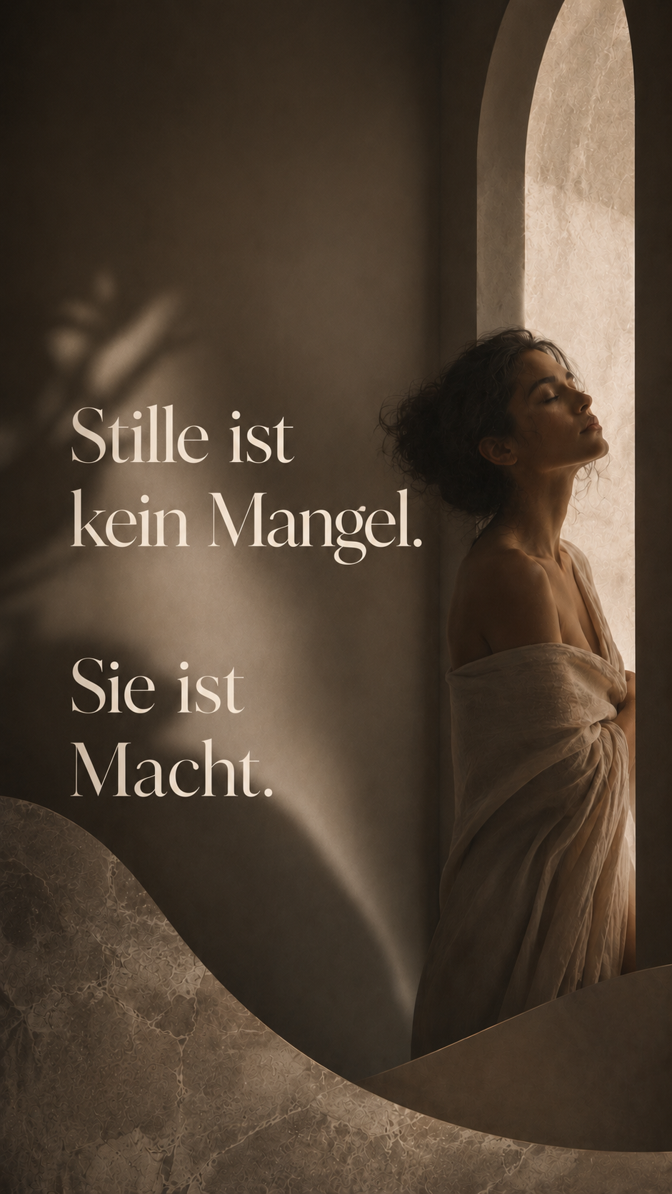 Zwischen Licht und Rückzug – A2 Printable Wall Art mit weiblicher Silhouette