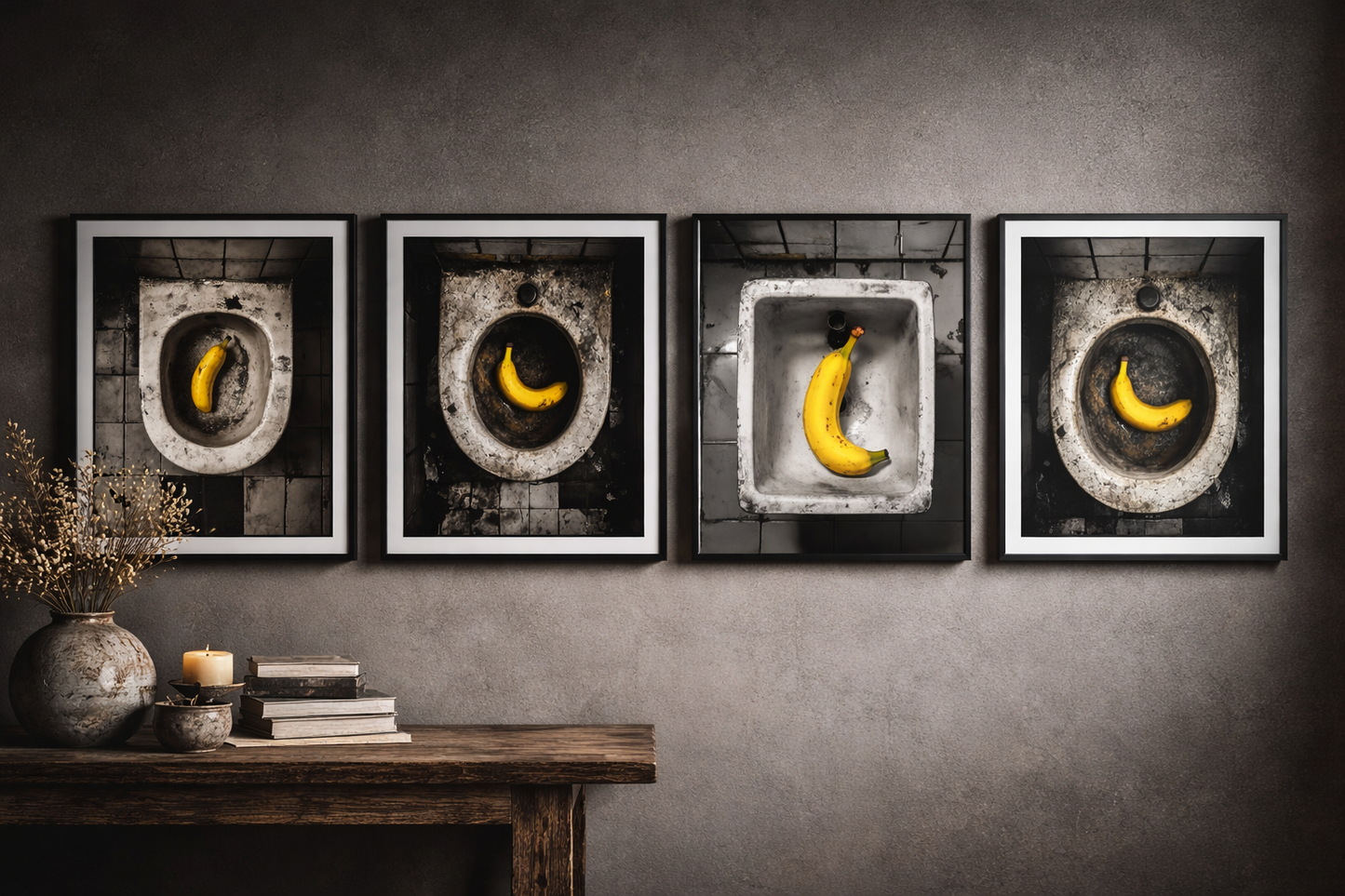 The Urban Banana Collection – Komplettes 4er-Set | Digitaler Download Kunstdrucke
