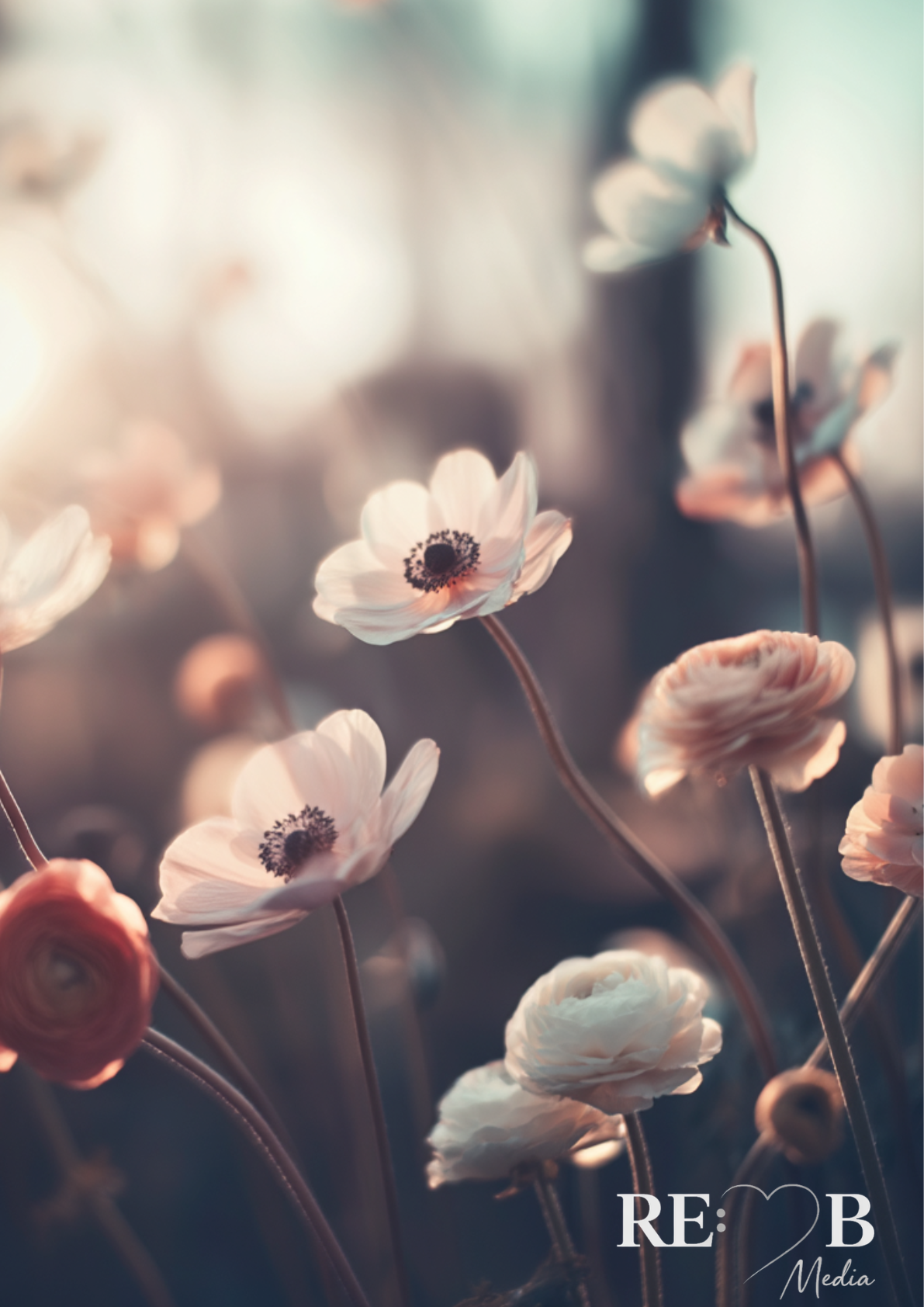 Bundle Dreamy Florals No. 1-19 – Digitaler Fine Art Download A2 | RE:BELLE™   aufeinander abgestimmte Blumen-Prints als Sofort-Download. A2, 300 dpi, druckfertig. Deine Wände als kuratierte Galerie. RE:BELLE™