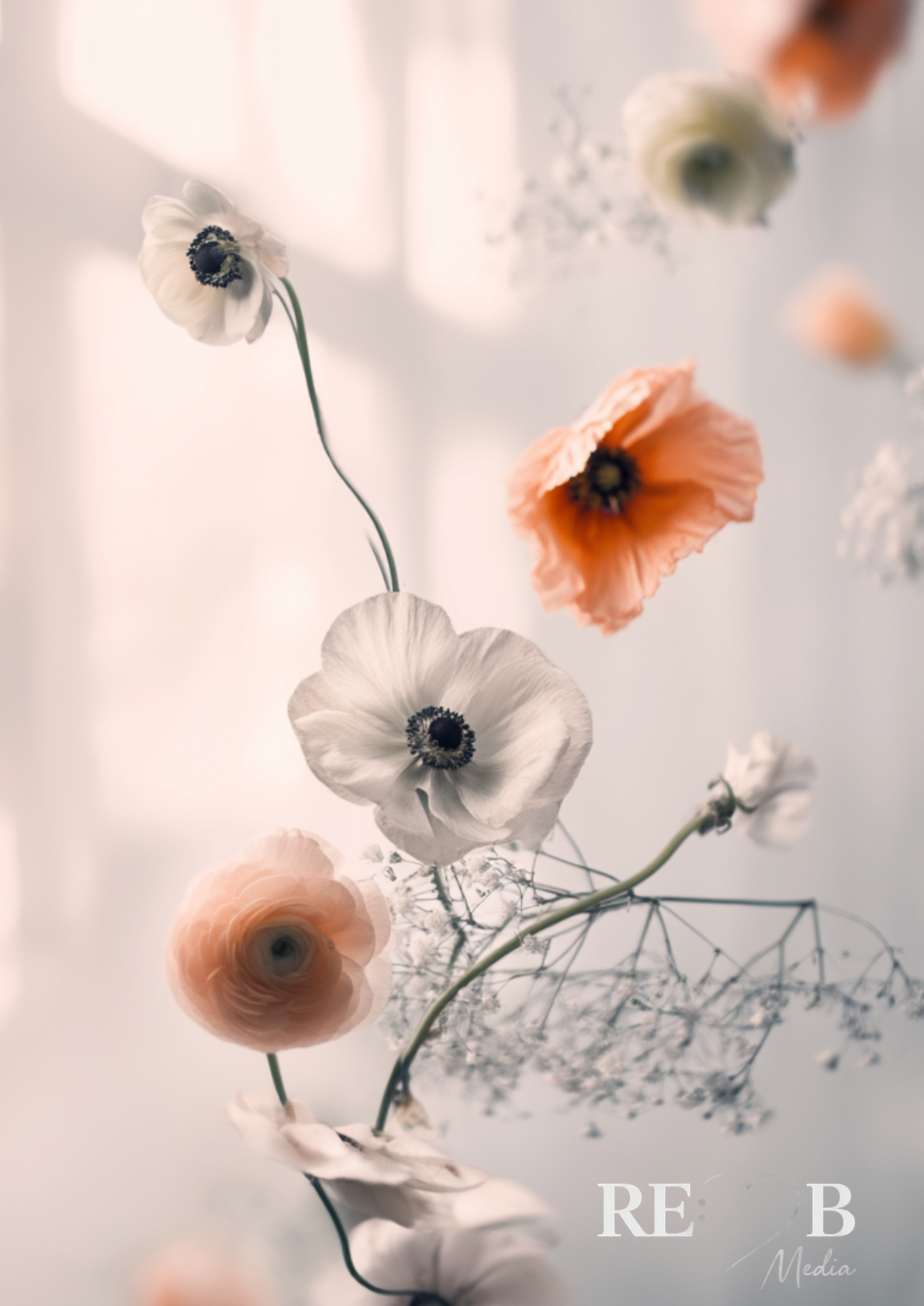 Bundle Dreamy Florals No. 1-19 – Digitaler Fine Art Download A2 | RE:BELLE™   aufeinander abgestimmte Blumen-Prints als Sofort-Download. A2, 300 dpi, druckfertig. Deine Wände als kuratierte Galerie. RE:BELLE™
