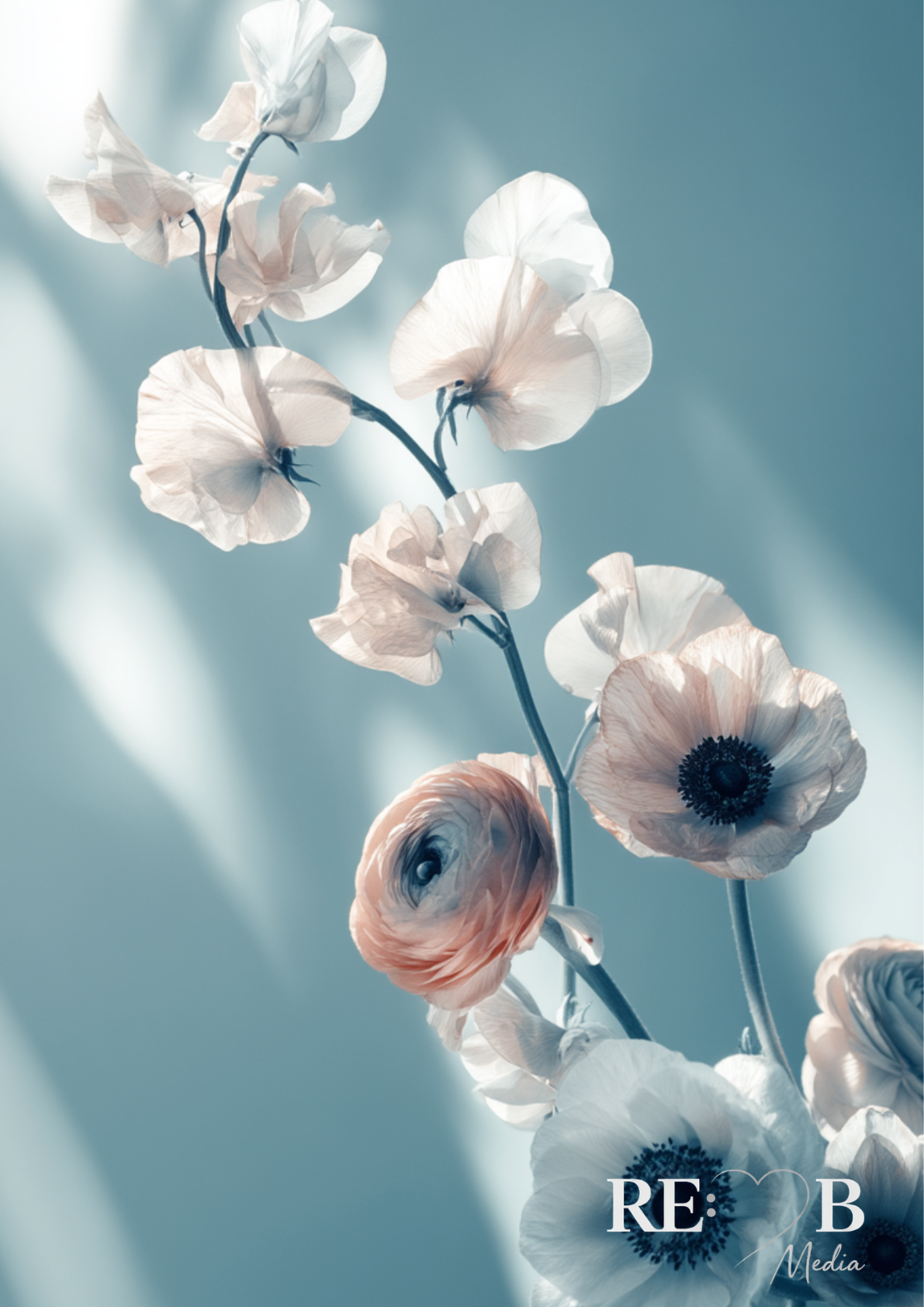 Bundle Dreamy Florals No. 1-19 – Digitaler Fine Art Download A2 | RE:BELLE™   aufeinander abgestimmte Blumen-Prints als Sofort-Download. A2, 300 dpi, druckfertig. Deine Wände als kuratierte Galerie. RE:BELLE™