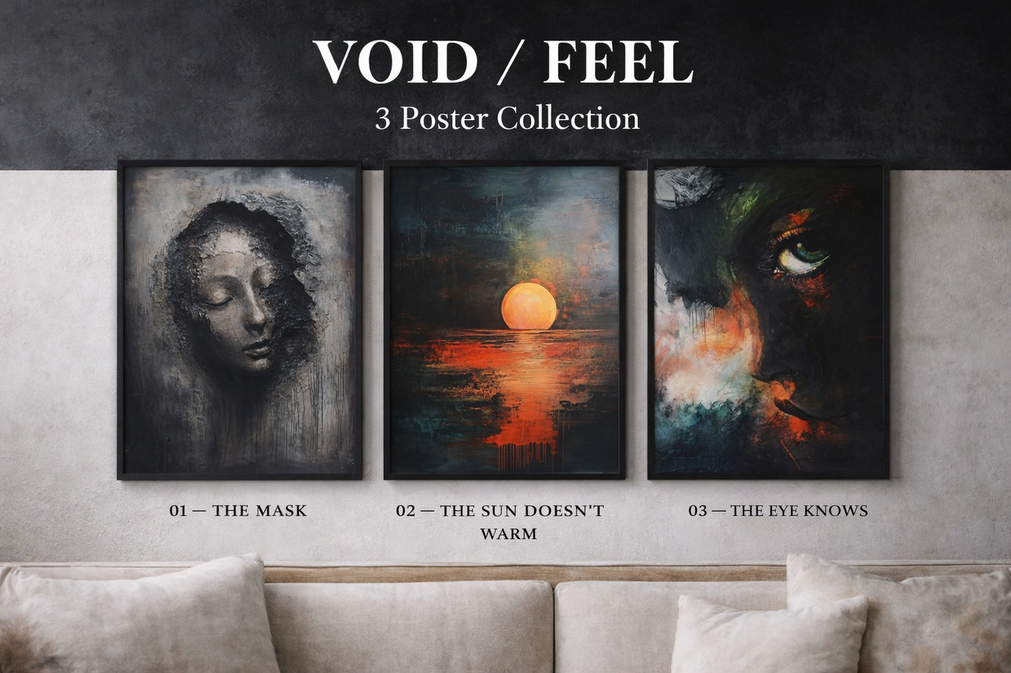 VOID / FEEL Art Collection I 3 Poster Collection