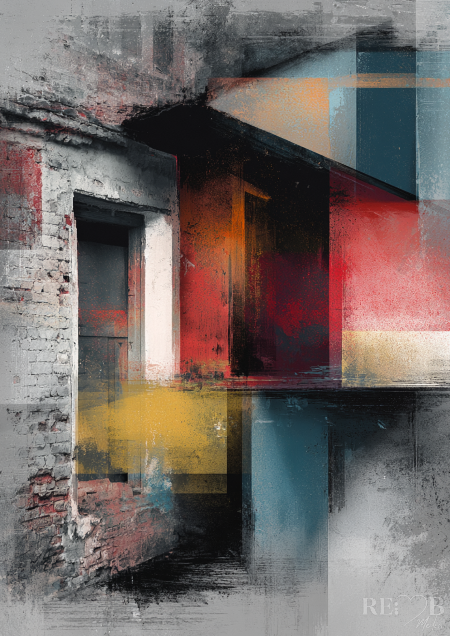 FRACTURED SURFACES – Abstrakte Wandkunst A2 Bundle | Urban Minimal Art als Premium Download Roh. Unruhig. Still. FRACTURED SURFACES zeigt, was bleibt, wenn Oberfläche bricht.