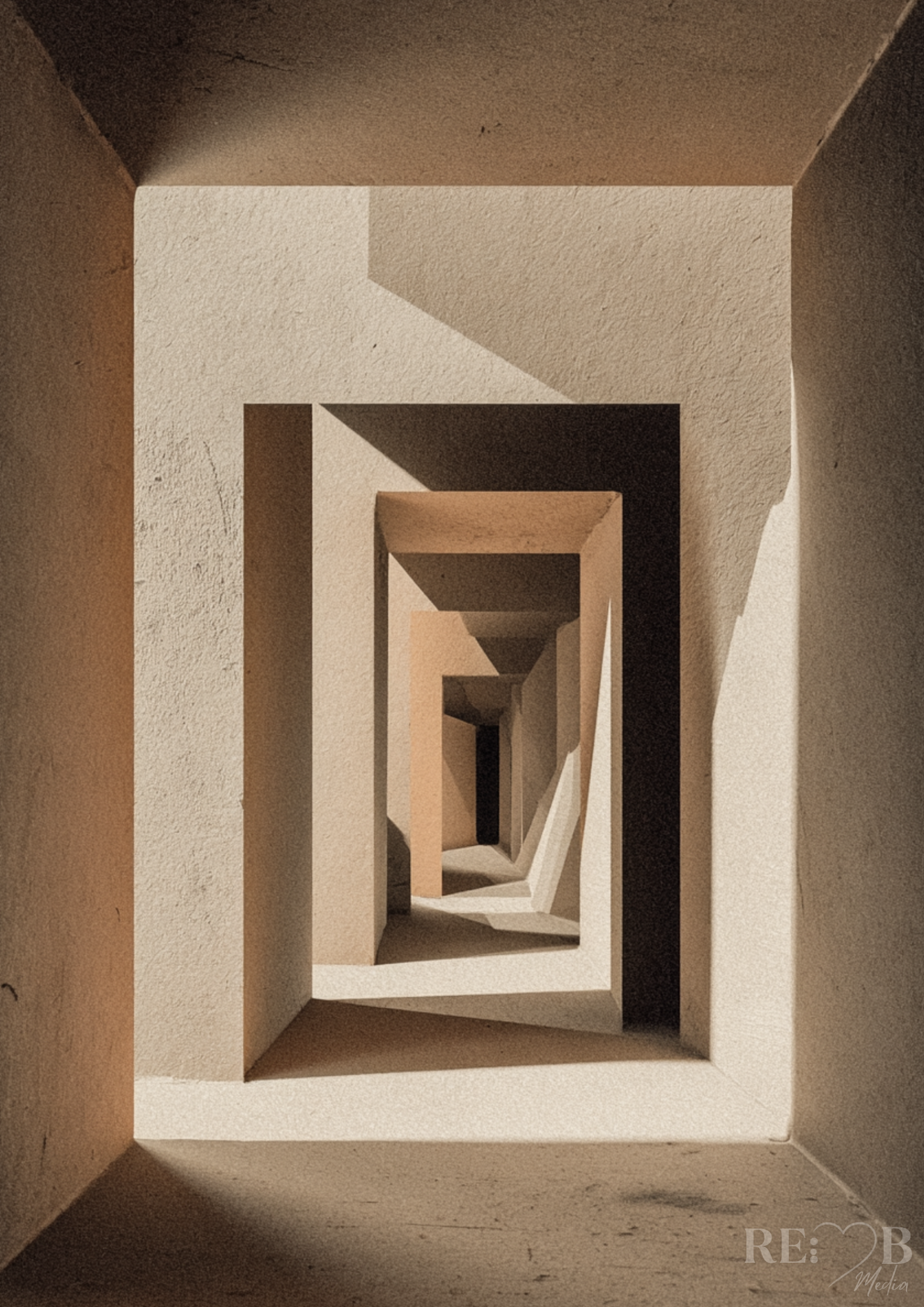 RAUM IN DIR – Architektonische Stille als 4er Poster Bundle | A2 Download Vier Bilder, die nicht schreien. Sie ziehen dich rein. Schicht für Schicht. Minimalismus, der nicht leer ist – sondern bewusst.