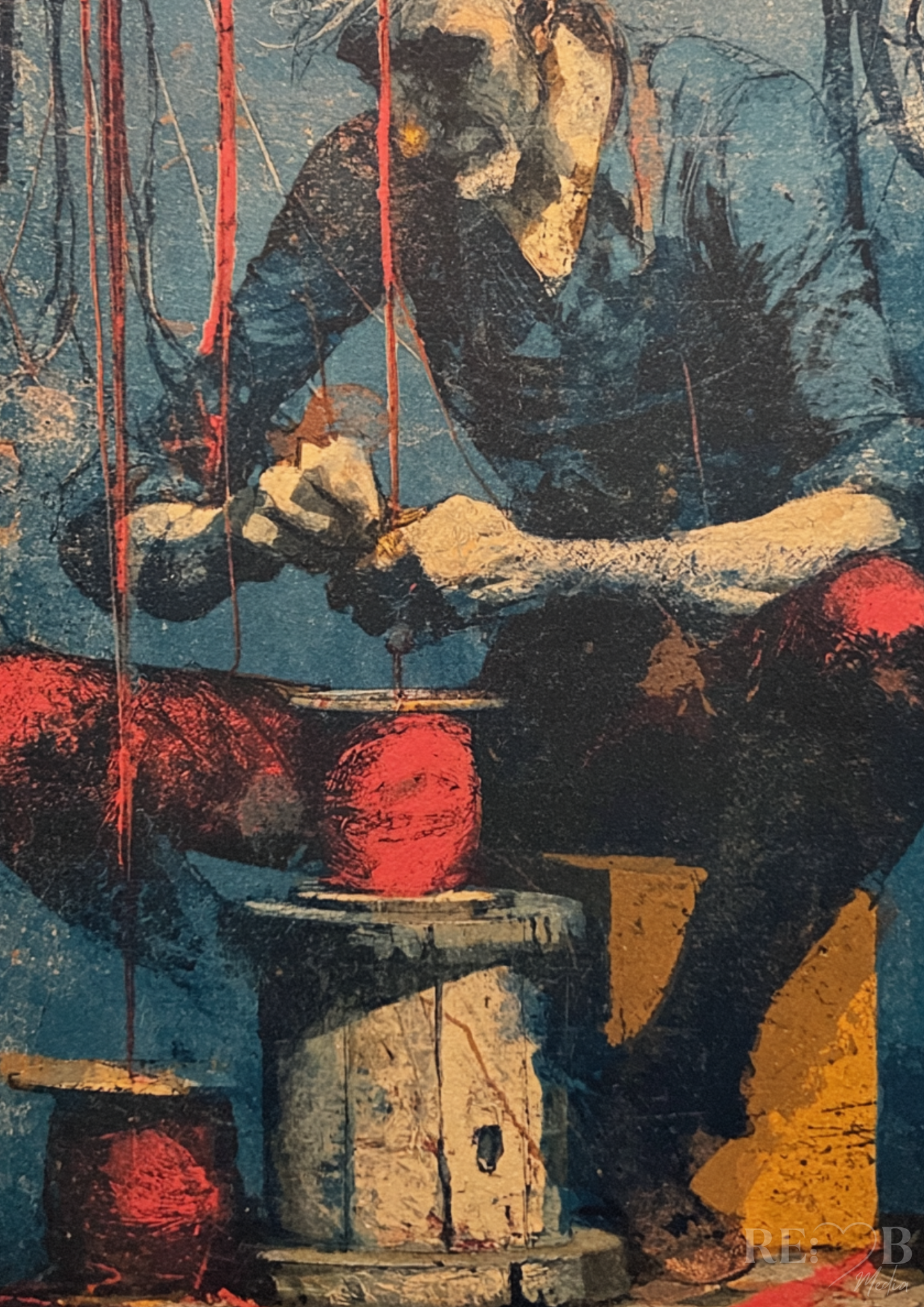 Silent Tension – 4er Poster Bundle | Expressionistische Kunst A2 Download Vier Motive. Vier Zustände. Zwischen Kontrolle, Druck und leiser Eskalation. Für Räume, die mehr fühlen sollen als sie zeigen.