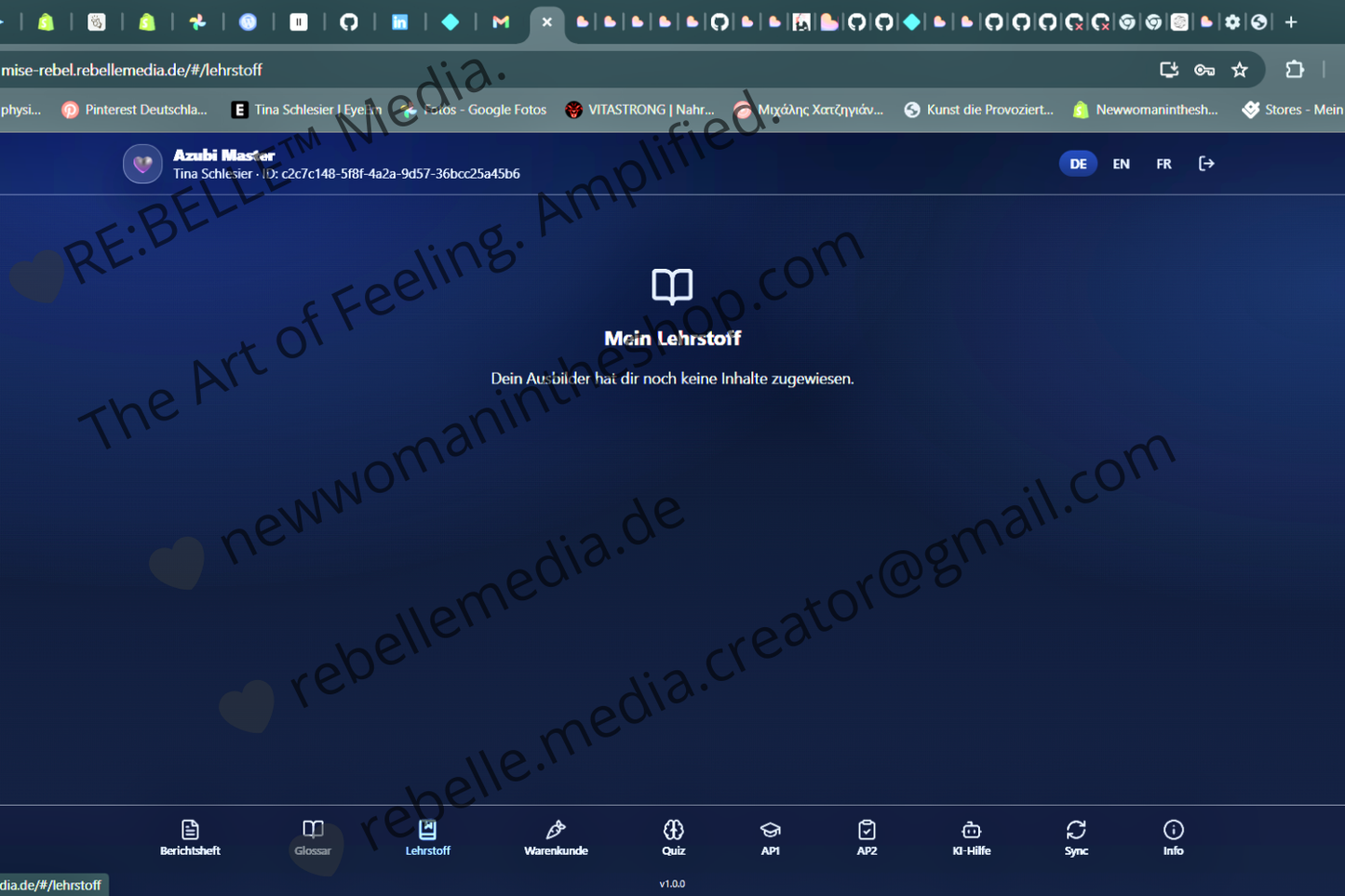 MiseRebel · Azubi Master – Offline-Paket Berichtsheft + AP1/AP2 Training + Ausbilder-Dashboard