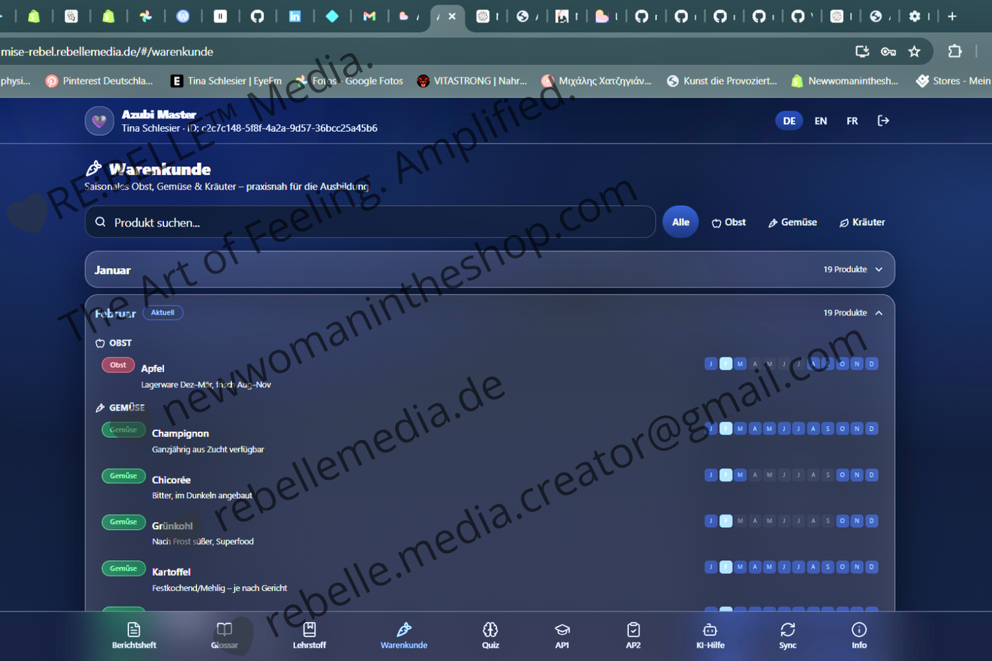MiseRebel · Azubi Master – Offline-Paket Berichtsheft + AP1/AP2 Training + Ausbilder-Dashboard
