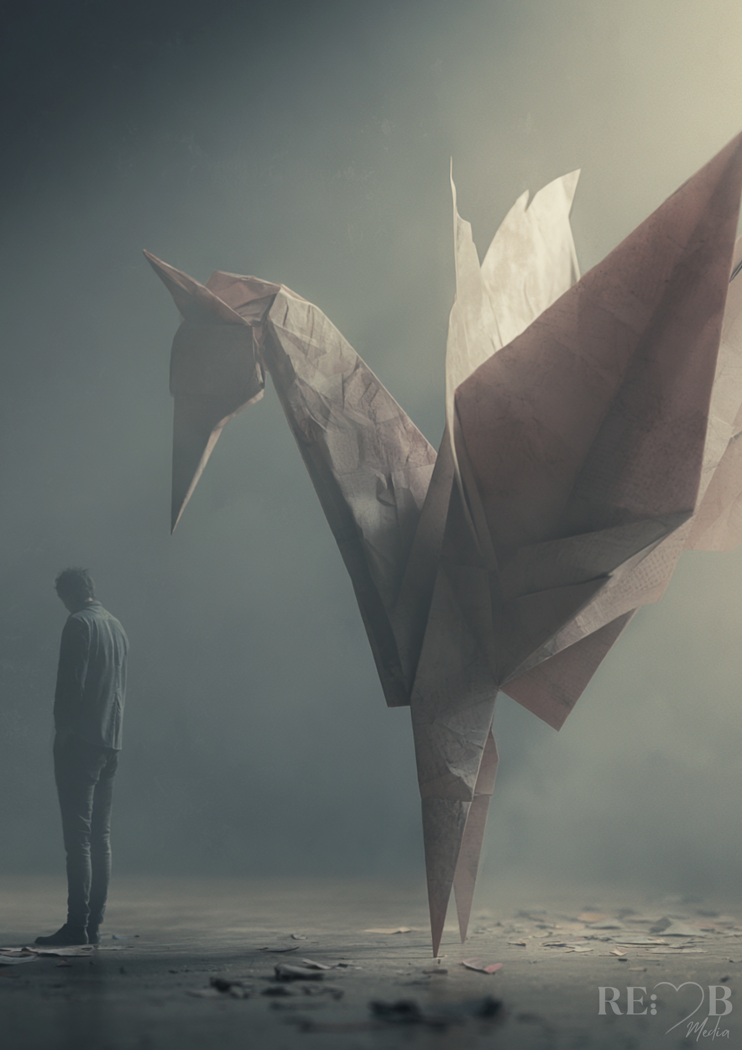 Origami Silence – Minimalistische Kranich Kunst als A2 Poster Bundle in ruhiger Premium-Ästhetik Gefaltet aus Stille. Gehalten im Moment. Dieses Bundle bringt Ruhe in Räume, die längst zu laut geworden sind.