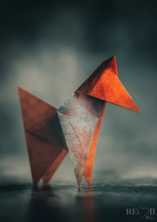 Origami Silence – Minimalistische Kranich Kunst als A2 Poster Bundle in ruhiger Premium-Ästhetik Gefaltet aus Stille. Gehalten im Moment. Dieses Bundle bringt Ruhe in Räume, die längst zu laut geworden sind.